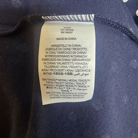 Boden Women's US 6P Navy Blue Polka Dot Short Sleeve Shirt Dress Belted *Flaw - Picture 11 of 16